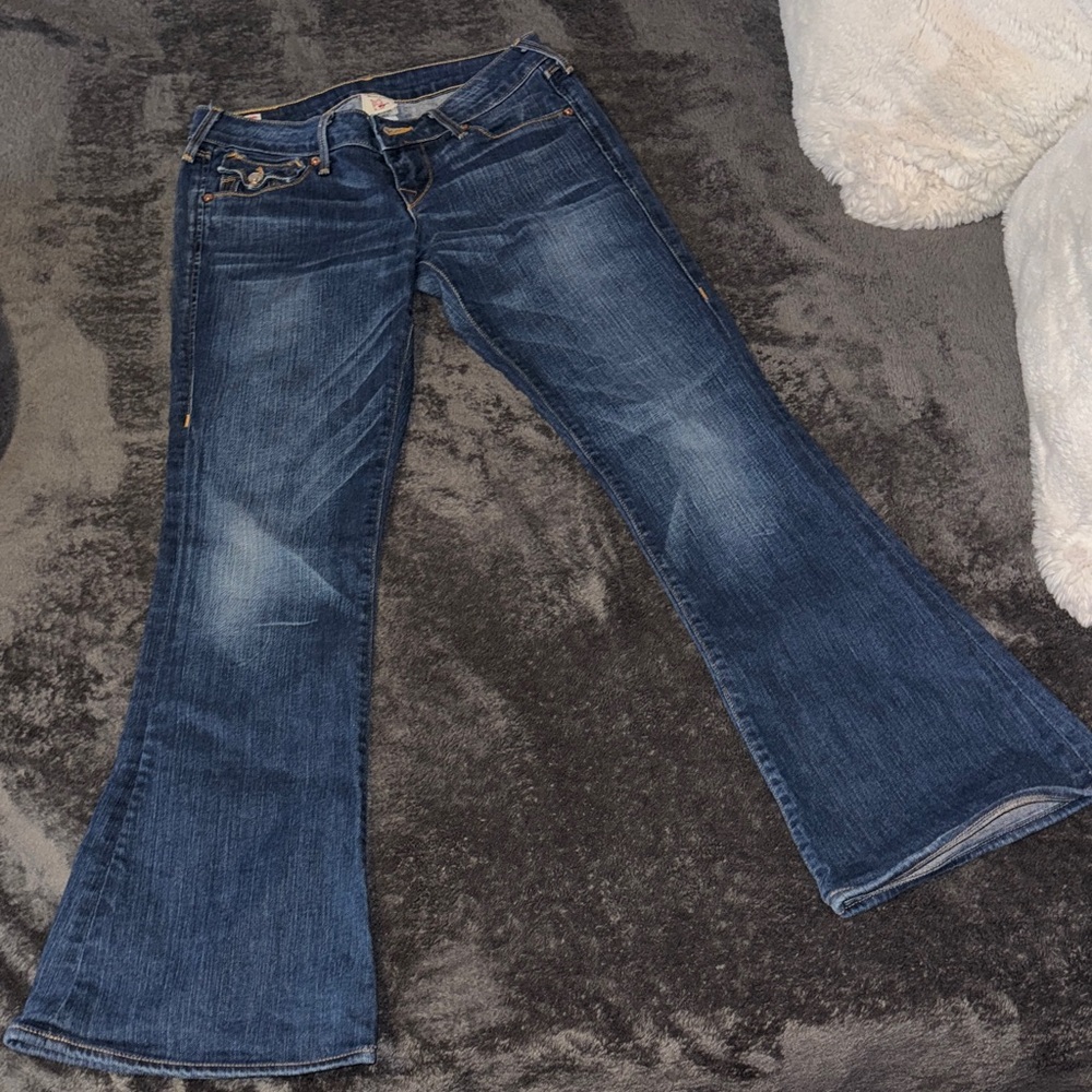 True Religion Dark Blue Flare Jeans